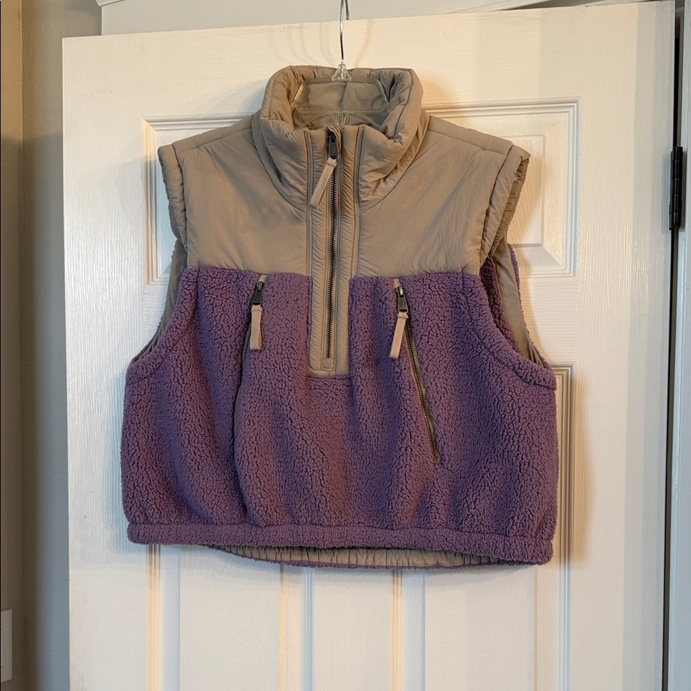 FP Movement by Free People Purple and Tan Vest